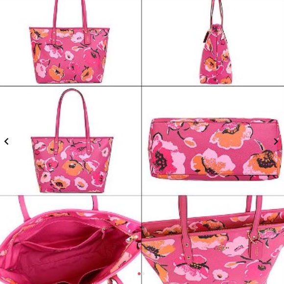 COPY - COACH LARGE CITY ZIP TOTE IN WILDFLOWER PRINT - Picture 3 of 4